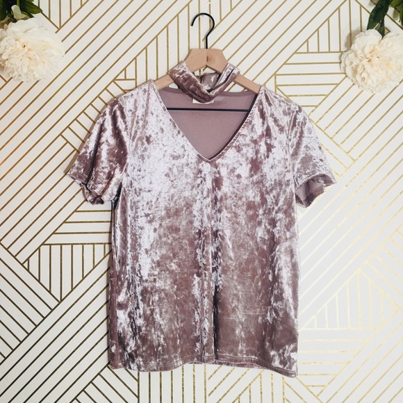 Everly Tops - Everly | Suede Top w/ Cut Out Neckline Detail